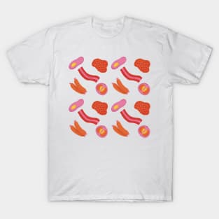 English Breakfast Pattern T-Shirt